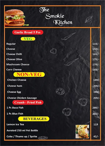 The Smokie Kitchen menu 