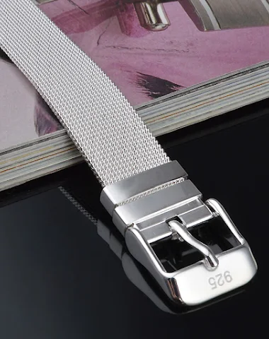 Bracelet à boucle réglable en maill - 3