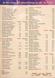 Crystal Restaurant & Bar menu 2
