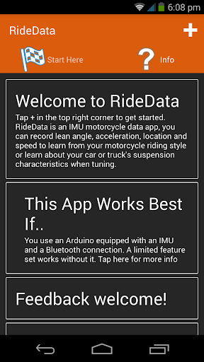 RideData Arduino IMU