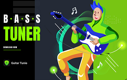 Bass guitar tuner app small promo image