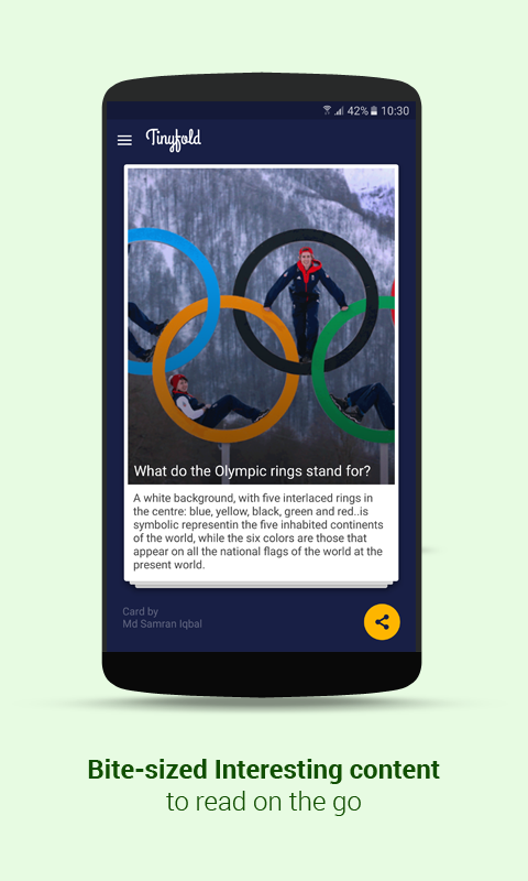 Android application Tinyfold screenshort