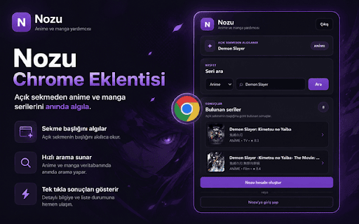 Nozu Anime Yardımcısı screenshot 1