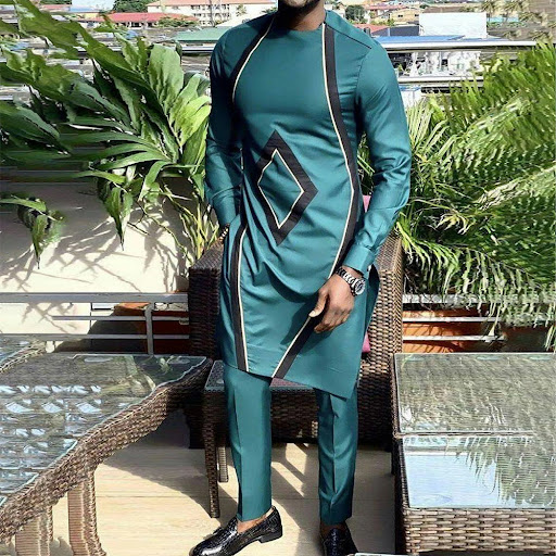 Title 6, Mens Long-sleeved Loose Mid-length Top and Pan...
