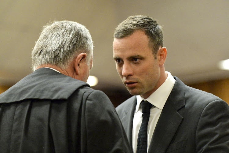 Oscar Pistorius in court.