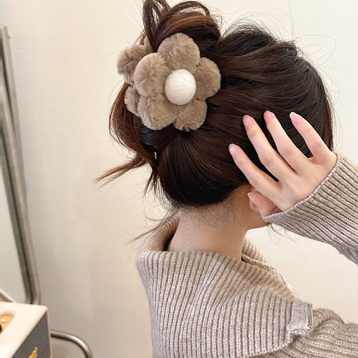 Title 2, Luxurious plush barrettes for women. Elevate yo...