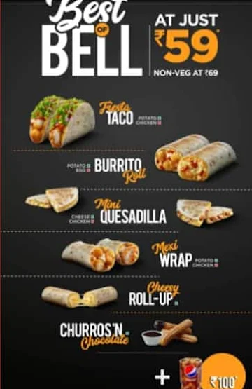 Taco Bell menu 