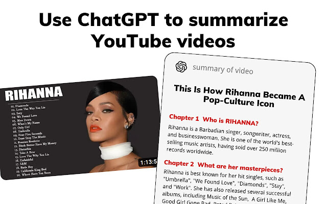 YouTube Videos Summary with ChatGPT