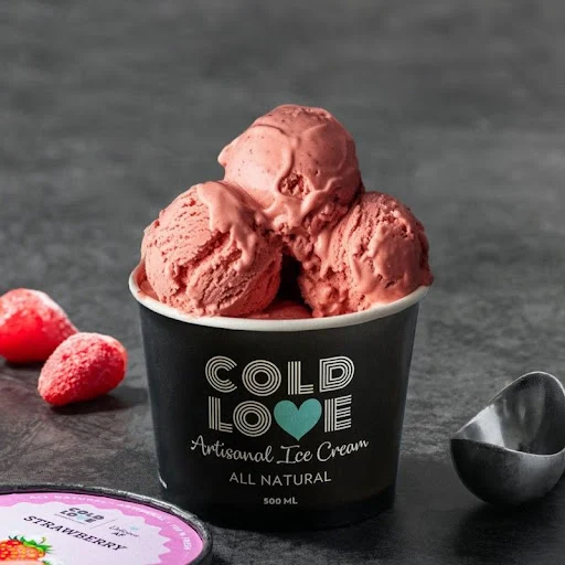 Strawberry Ice Cream [1 Tub, 500 Ml]