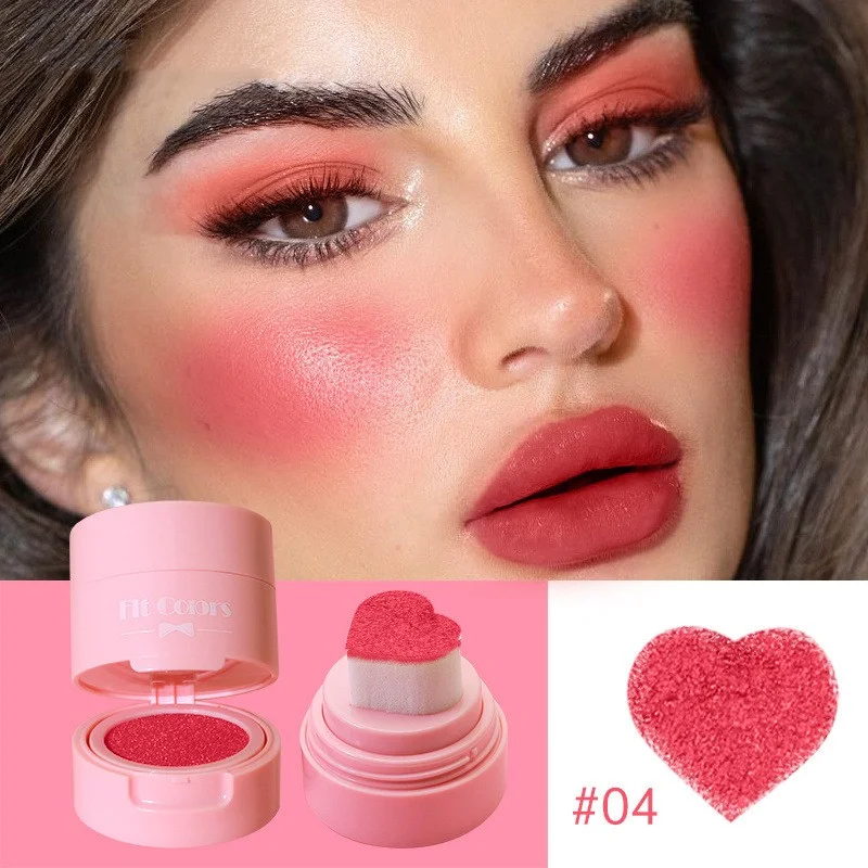 Blush Líquido 6 Cores Love Air Cushion Seal Repair, para bochechas coradas e com efeito natural, com selo reparador, apaixonante.
