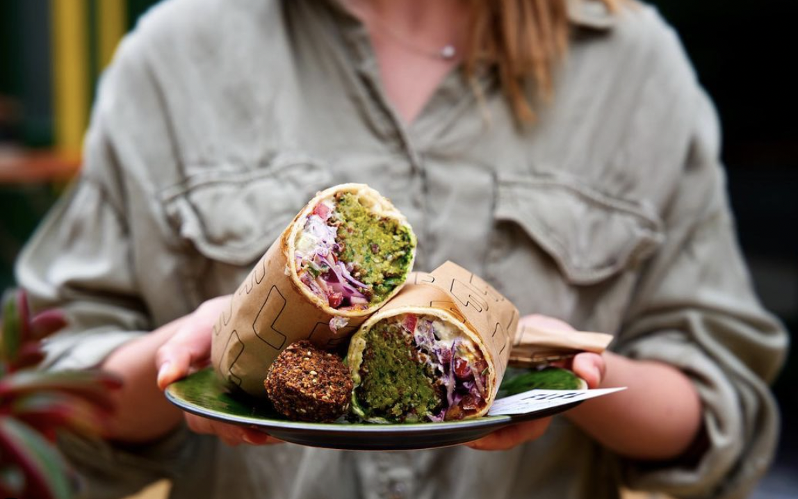 Come and try our falafel, ask for the gluten free wrap!