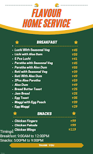 FLAVOUR Home Service menu 1