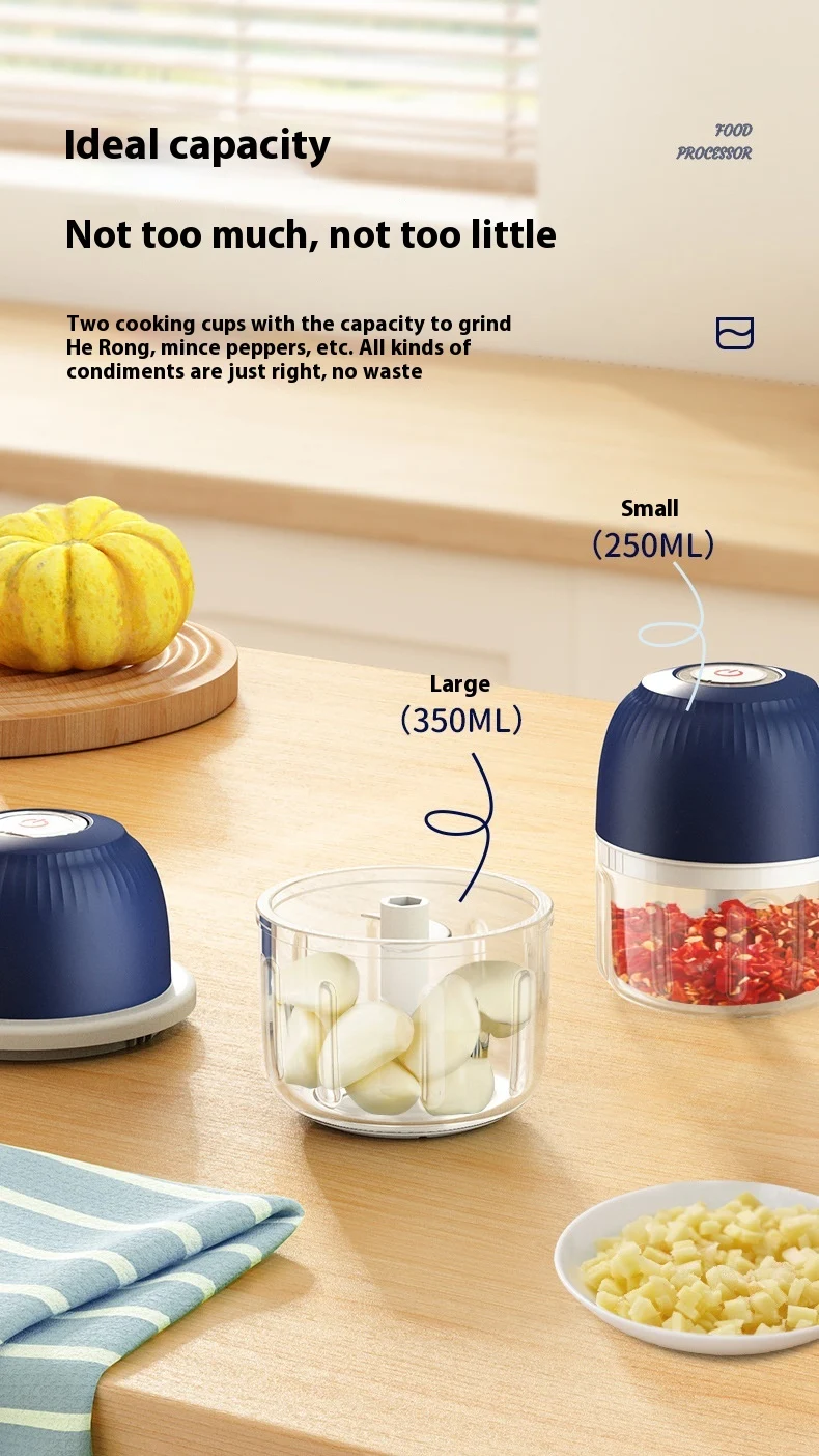 Title 2, Mini Tritacarne Elettrico Wireless per Alimenti...