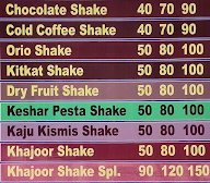 Delhi Shake & Juice menu 3