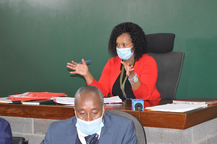 Stella Atambo Kiambu senior principal magistrate in kiambu law courts on friday. Atambo said that court orders should be respected in accordance to law. Atambo was reacting in relation to non compliance of law in the release of former cabinet secretary for sports Rashid Echesa vehicles according to court orders issued.