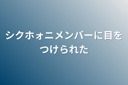 シクホォニメンバーに目をつけられた