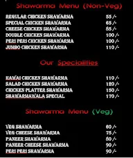 Shawarma Wala menu 2