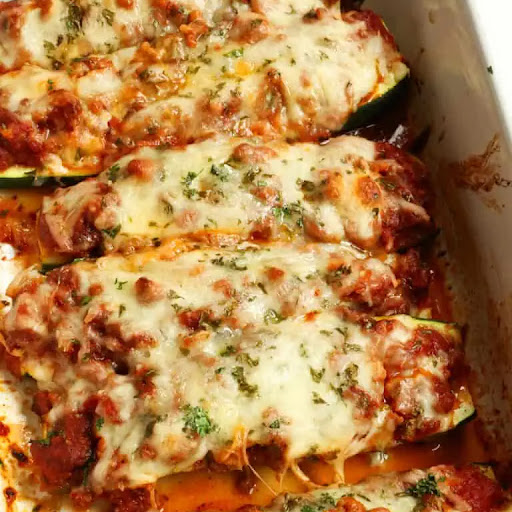 Delicious Zucchini Boats are quick and easy to make with Italian sausage, marinara, and Mozzarella cheese. They are low cab, keto-friendly, and perfect for using up all that summer garden zucchini.

