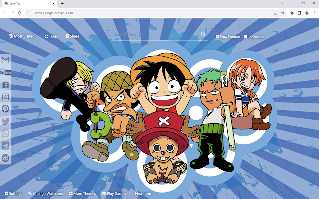 one piece chibi luffy wallpaper