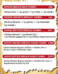 Chickpet Donne Biryani House menu 3