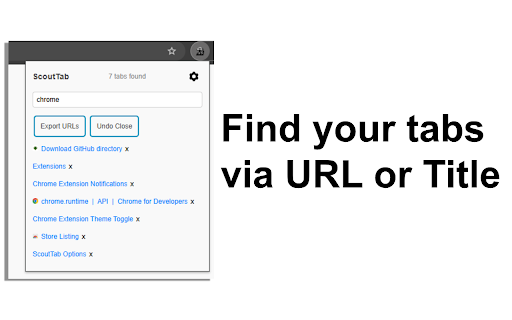 ScoutTab: Organize your tabs