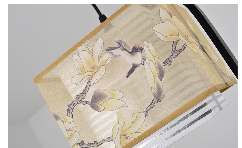 Title 6, Chinesische Blumen-und-Vogel-Deckenleuchte mit ...