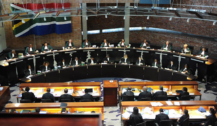 The Constitutional Court's justices in session. Picture: BEELD/FELIX DLANGAMANDLA