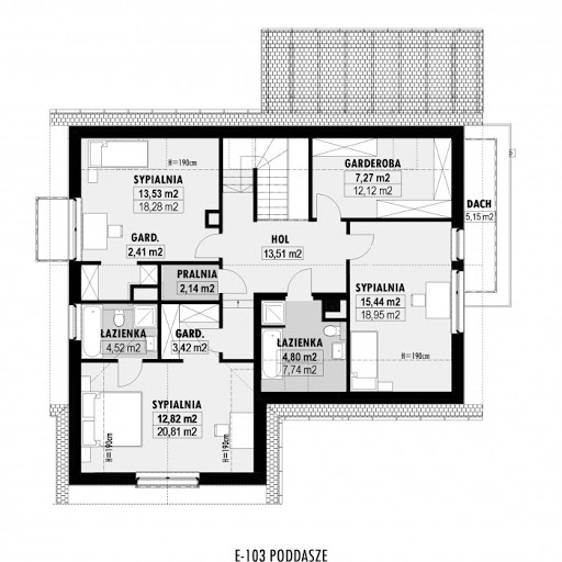 E-103 - Rzut poddasza