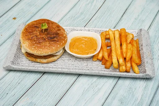 Grilled Cheese Burger Without Fries