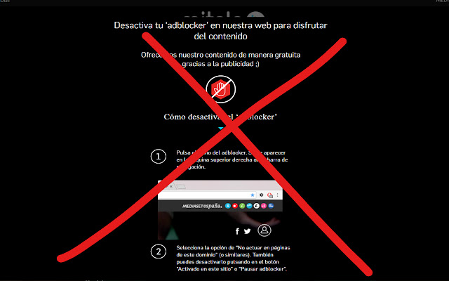 Mitele AdBlock Bypass chrome extension