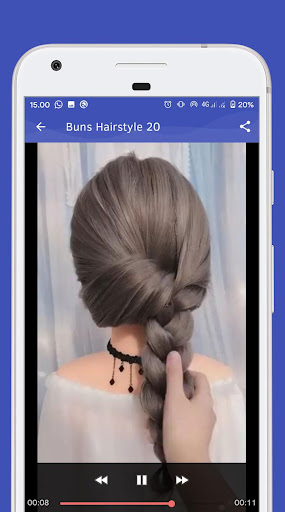 Buns Hairstyle - Video Step By Step Offline