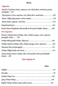 Peachy's Cafe menu 1