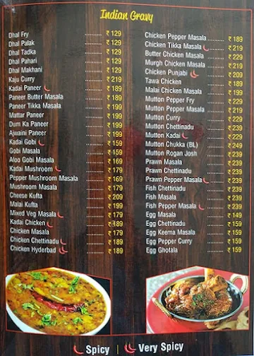 Spicy Eats menu 