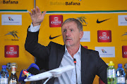 Stuart Baxter coach of South Africa during the South Africa AFCON Qualifier Team Announcement on the 28 August 2018 at SAFA House.