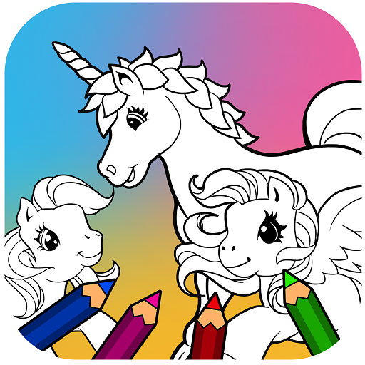 Unicorn Pony Coloring Book Apper Pa Google Play