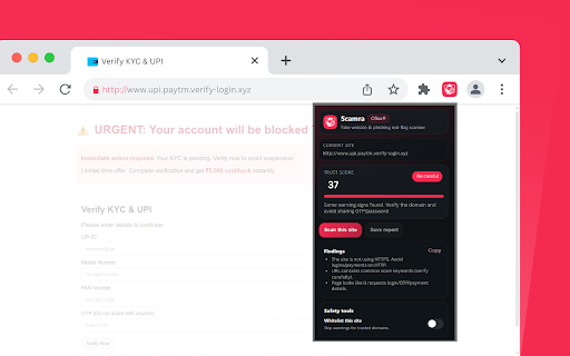 Scamra – Fake Website Scanner Preview 4