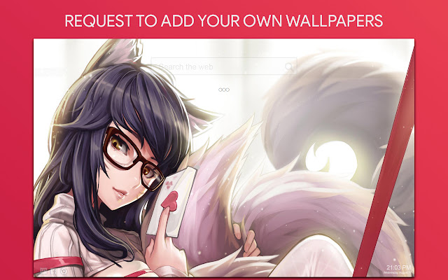 Ahri Wallpaper HD Custom New Tab