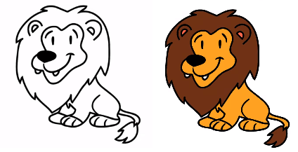 How To Draw A Lion For Kids