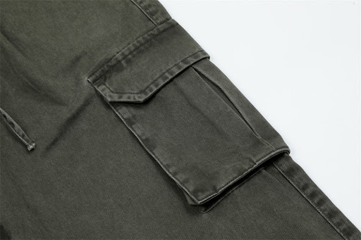 Title 6, Mens Drawstring Cargo Trousers, loose fit, str...
