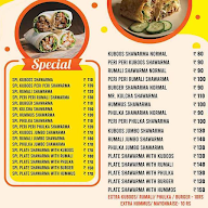 Mr Shawarma & Miss Grills menu 1