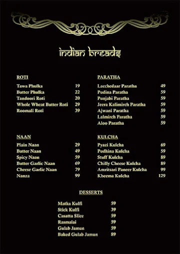Reshmi's Classic Restaurant menu 