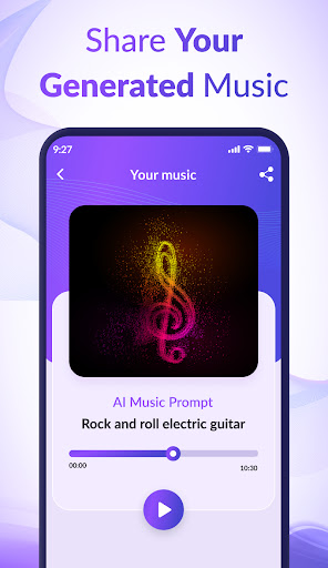 Screenshot AI Music Generator from Text