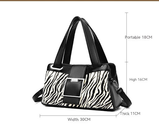 Title 4, Leopard Print Soft Leather Fashion Shoulder Mes...