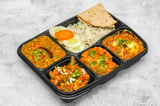 Kadhai Chicken Thali