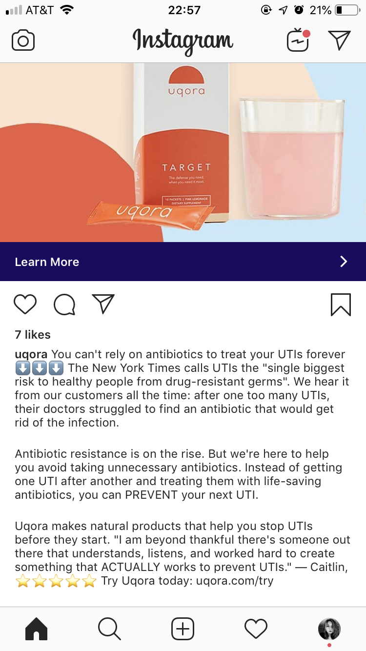 uqora-ad-instagram-uti-supplement