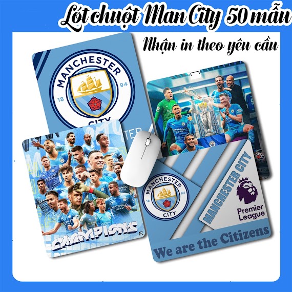 Lót Chuột Manchester City, Pad Chuột Manchester City Cực Đẹp, In Lót Chuột Theo Yêu Cầu