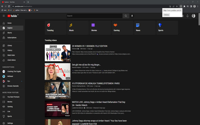 YouTube canonical chrome extension