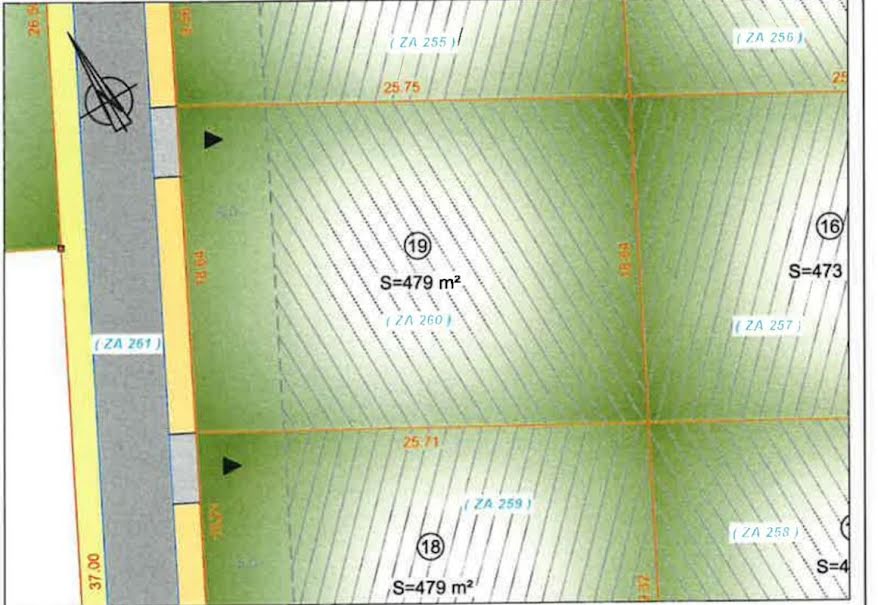 Vente terrain à batir  479 m² à Saint-Nazaire-sur-Charente (17780), 55 400 €