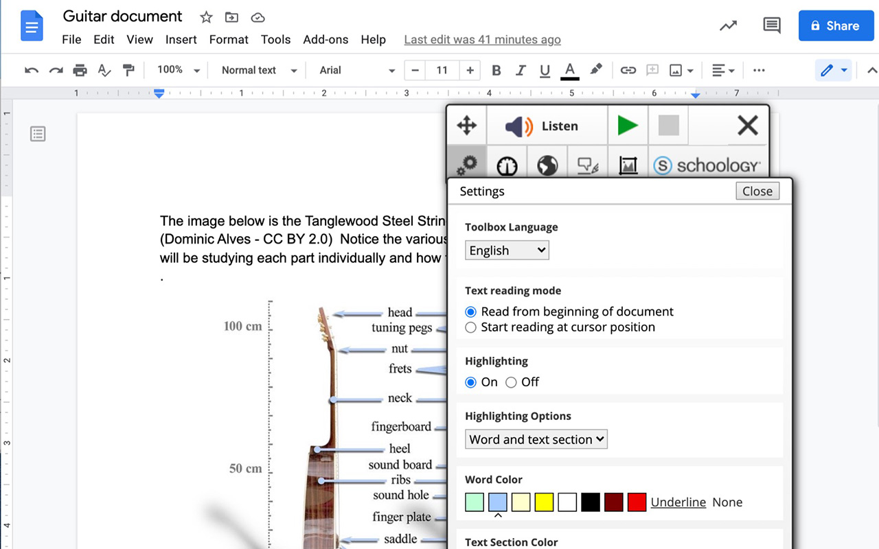 ReadSpeaker® for Schoology Preview image 3