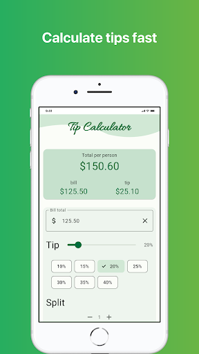 Screenshot Tip Calculator